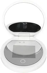 3.5 Inch UV Mirror Sunscreen Testing Camera, 2X Magnification, LED Light, Adjustable Brightness, Innovative and Unique Gift