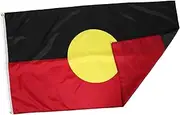 Garneck Polyester Indigenous Flag Vibrant Fade-resistant Banner for Display Weatherproof Design Grommets Cultural Representation of Heritage