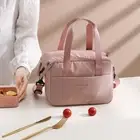 Waterproof Portable Lunch Bag Oxford Cloth Thermal Insulated Lunch Box School