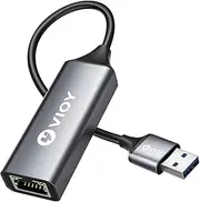 VIOY USB 3.0 to Ethernet Adapter, 10/100/1000Mbps RJ45 LAN Network Port, Drive Free USB A Ethernet Dongle Adapter for Nintendo Switch, Laptop, MacBook, Surface, PC, Windows, Linux