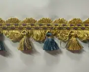 Castellano Beltrame - Luxury handmade Gimp Tassel Fringe Trim, 3 Yards