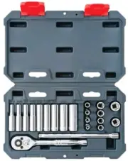 Crescent 26 Pc Ratchet Socket Set, 1/4" Drive, SAE, Deep & Standard, CSWS2C NEW