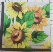 Three Decorative Luncheon Napkins for Decoupage "Suntastic" Sunflowers