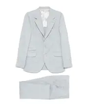 linen suit IT48 grey