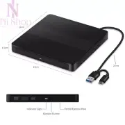 USB Type-C External CD/DVD Drive Portable DVD Player Hard Drive Disk for laptop