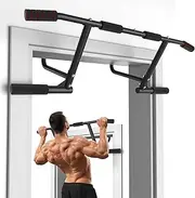 ONETWOFIT Pull Up Bar for Doorway, 440 lbs Heavy Duty Upper Body Fitness Workout Bar for Home Gym Exercise, Multi-Grip Strength Wall Mounted Door Frame Chin-Up Bar