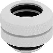 Corsair Hydro X Series XF Hardline 12mm OD Fittings, Four Pack (G1/4 Inch BSPP Port Threads, Solid Brass Durability, Double O-Ring Design, Compatible with Additional Hydro X Adapters) White
