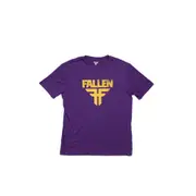 Fallen Footwear Men Insignia 100 % Cotton Tees Regular Fit Purple