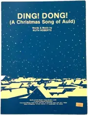 1982 DING DONG (A CHRISTMAS SONG OF AULD) sheet music RUTH ROBERTS santa