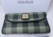 Dooney & Bourke Tucker Continental Clutch Wallet Olive Color