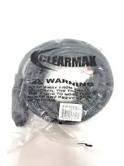 ClearMax 3 Prong BLACK Extension Cord with Multiple Outlets, Heavy Duty 3 Outlet
