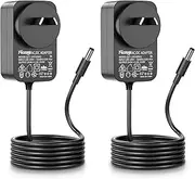 Facmogu 2PCS 24V 1A AC Adapter, SAA EESS Certified 100-240V AC to DC 24Volts 1A 24W Converter Transformer Switching Power Supply with 5.5mmx2.5mm & 5.5mmx2.1mm Plug for LED Strip Light CCTV Camera