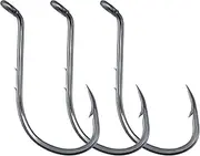 100 Pack Octopus Hooks Baitholder Fishing Hooks Circle Live Bait Hooks Double Barbed Shank Freshwater Fishing Hook for Bass Trout Crappie Panfish