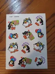 Vintage Trend Stinky Stickers sheet 12 Scratch & Sniff Licorice Penguins T-147