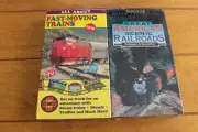 GREAT AMERICAN SCENIC RAILROADS + FAST MOVING TRAINS VHS LOT [NEW SEALED]