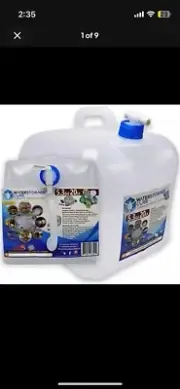 WaterStorageCube BPA-Free Collapsible Water Container with Spigot, Food-Campi...