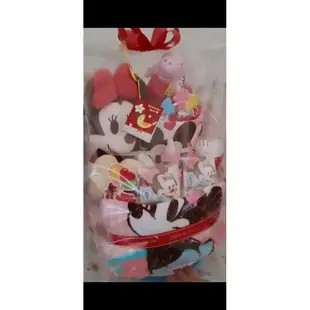 米妮  幫寶適尿布蛋糕塔 -彌月禮盒/周歲禮/女寶寶尿布/新生禮物