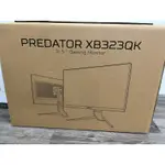 ACER XB323QK NV 4K 144HZ 32吋 電競 螢幕 LCD