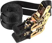 2pcs Heavy Duty Ratchet Tie Down Straps Durable Cargo Securing Straps for Trucks Efficient Bundling for Automotive Applications