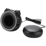Loud Dual Alarm Clock with Bed Shaker, Vibrating Alarm Clock for Heavy2468