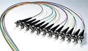 50/125/900um multimode ST/PC Color Coded Pigtails, 3 Meters (12 pcs/pack)