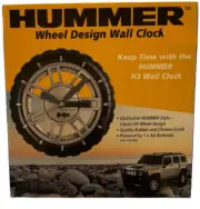 Hummer H3 Wheel Design Wall Clock, New in Retail Box
