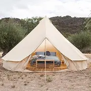 Mongolia Yurt Tent Large Camping Tent 5-8 Persons Outdoor Indian Bell Tent Family Tents for Family Self-Driving Travel Hiking Little Surprise