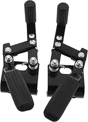 Healeved 1 Pair Wheelchair Brake Replacement Parts Ergonomic Hand Brake with Antislip Parking System Heavy Duty Screw Fixation for Enhanced Stability Manual Wheelchairs