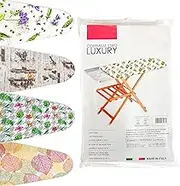 TUOLON Ironing Board Cover 60 x 160 cm Universal for Steam Irons Practical and Soft Ironing Board Cover with Elastic Band Made in Italy