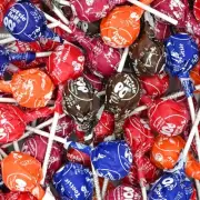 Chocolate Center Roll Pops, Assorted Fruit Lollipops, 22 Count Bulk Bag