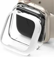 Ringke Slim Apple Watch 7 41mm Case 2-Pack - Clear / White