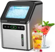 Nugget Ice Maker Countertop, 44Lbs per Day with Self-Cleaning Function, Timer Pe