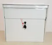 Mail Boss 7179 Townhouse Mailbox Alpine White Locking Security Wall Mount
