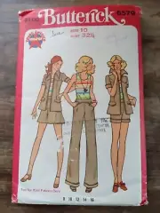 Butterick 6579 Yoked Shirt Pants Misses Size 10 Uncut