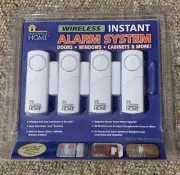 New Innovage Home Wireless Alarm System Magnetic Sensor Burglary Deterrent x4 O1