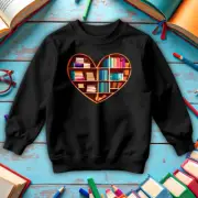 Boy Girl Bookshelf World Book Day Sweatshirts Jumper Costume Outfits Apparel#WBD