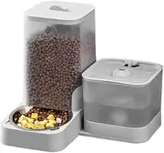 Auto Cat Feeder - Automatic Dog Feeder Large Breed | Large Capacity Storage Container with Stainless Steel Bowl, Waterer Feeding Supplies, Dog Accessories