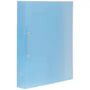 King Jim A4 2 D-Ring Simplease Binder 30mm Smoke Blue
