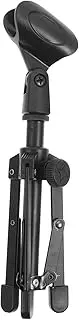 HONITANO Foldable Tripod Microphone Stand for Desk Height Angle Mic Mount for Home Streaming Karaoke Compact Portable Design