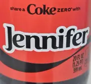 Share A Coke with Jennifer 2025 Personalized Gift Coca Cola Bottle 20oz CokeZero
