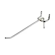 150mm Pegboard Hooks Metal Set Peg Board Tool Organizer Bins Assortment Garage Storage Organization Accessories Grooved Display Hanging Silver 50x