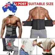 Lumbar Lower Back Support Brace Pain Relief Posture Orthosis Waist Belt Trimmer