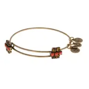 NEW Alex and Ani Carnivals Caravans Cinnamon Sparkler Bracelet Gold Toned Adjust