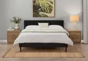 MURTEN Charcoal King Single Bed