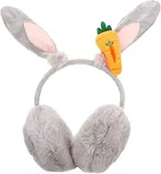 [FELTECHELECTR] Rabbit Ear Muffs Stuffed Animals Stuffed Bunny for Girls Ear Muffs Plush Earmuff Outdoor Ear Warmer Winter Protective Ear Cover Protective Ear Warmer Ear Protector Thick