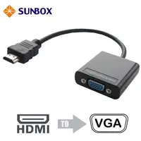 在飛比找PChome24h購物優惠-SUNBOX HDMI 轉 VGA 轉換器 (VC100HV
