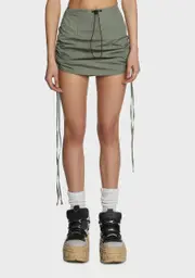 [ZEMETA] Mercury Ruched Mini Skirt