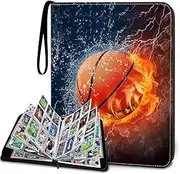 HESPLUS 900 Pockets Basketball Card Binder Sleeves, Trading Card Binder Collectible Trading Card Albums for Basketball Baseball Football Trading Sports Game Cards, Book Folder Organizer Card Holder