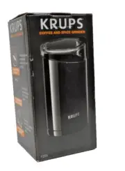 Krups Coffee And Spice Grinder F203 Black with Stainless Steel Blade NEW in BOX