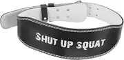 Abaodam 1Pc Weightlifting Support Belt PU Back Support Gym Equipment for Powerlifting Bodybuilding and Fitness Black